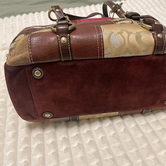 Vintage Coach Signature Patchwork Tote Bag - 10437 - Picture 7 of 11
